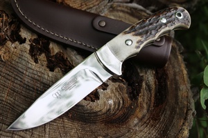 Cudeman Antler handle Outdoor knife