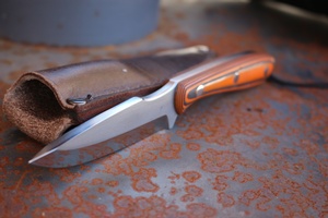 Cosmo Utility Bushcraft Knife 154CM Tigerstripe