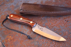 Cosmo Utility Bushcraft Knife 154CM Cocobolo