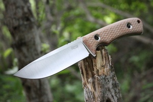 TRC South Pole Knife Natural Micarta Satin Elmax