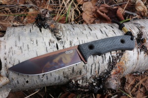 TRC South Pole Knife Apoc Elmax Black Micarta #2276