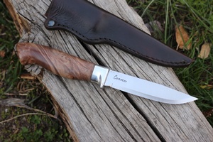 Cosmo Adventure Knife Maple Burl #3597
