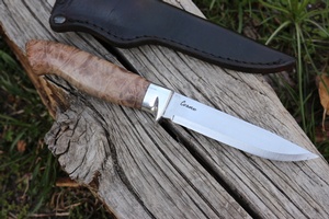 Cosmo Adventure Knife Maple Burl #3595