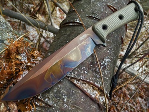 TRC Apocalypse Elmax Green Micarta APOC #3078