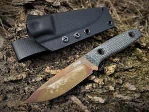 TRC Knives Classic Freedom APOC Finish Black canvas #477