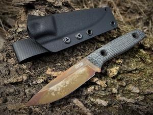 TRC Knives Classic Freedom APOC Finish Black Canvas #578
