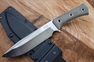 TRC Apocalypse Elmax Satin Black Micarta #3558