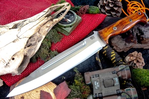 Barkriver Knives Pig Sticker CPM 154 Desert Ironwood Black liner Mosaics #2