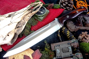 Barkriver Knives Pig Sticker CPM 154 Desert Ironwood Black liner Mosaics #3