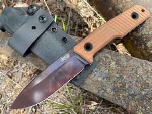 TRC Urban Tactical Elmax Natural Canvas Micarta Apocalypse #139