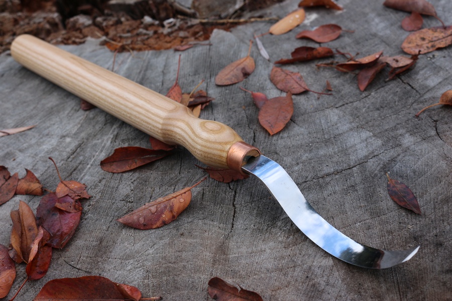 Long Handled Spoon Knife Double edge Wide photo