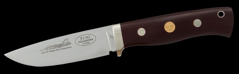 Fallkniven F1 3G JAS Maroon Micarta photo
