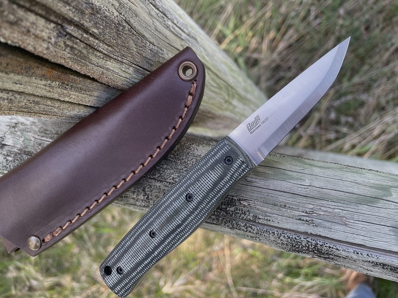 Brisa PK 70FX Green Micarta Scandi