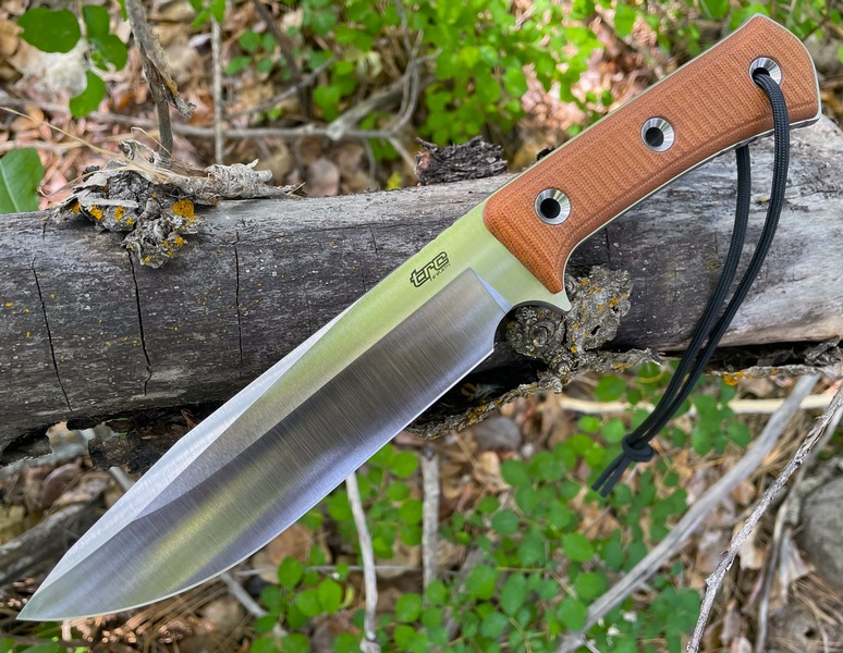 TRC Apocalypse Natural Canvas Micarta V4E Satin #92 photo