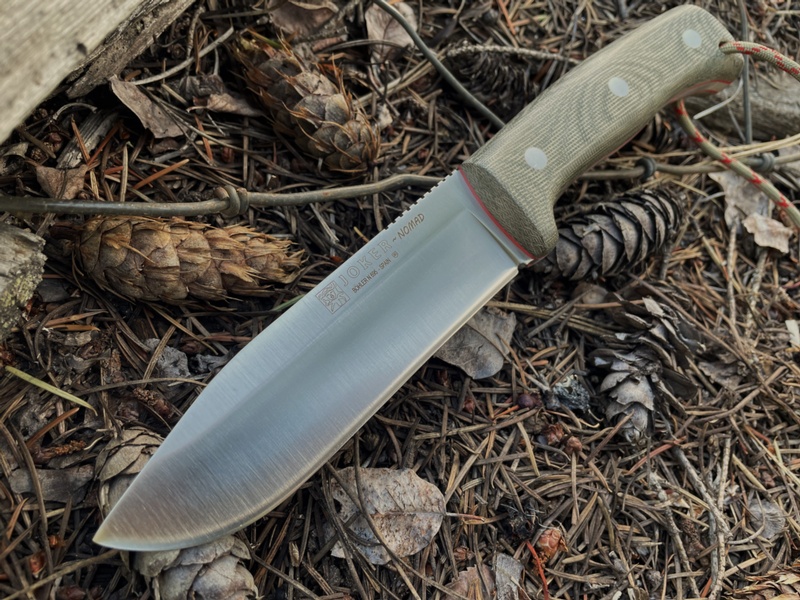 Joker Nomad Green Canvas Red Liner Kydex sheath with Firesteel