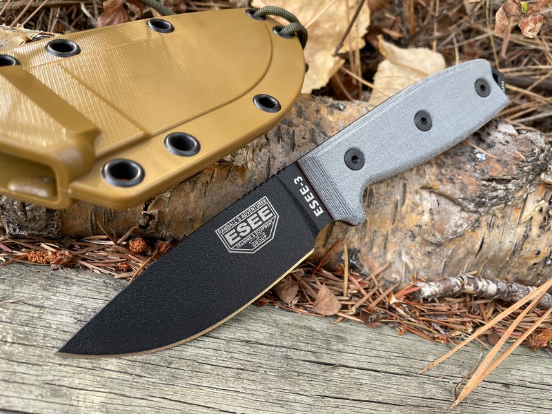 ESEE 3P Black Blade Coyote Sheath 