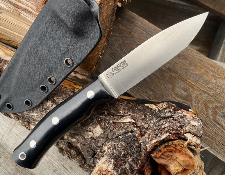 Casstrom Swedish Forest Knife No10 FG Black G10 14C28N Kydex
