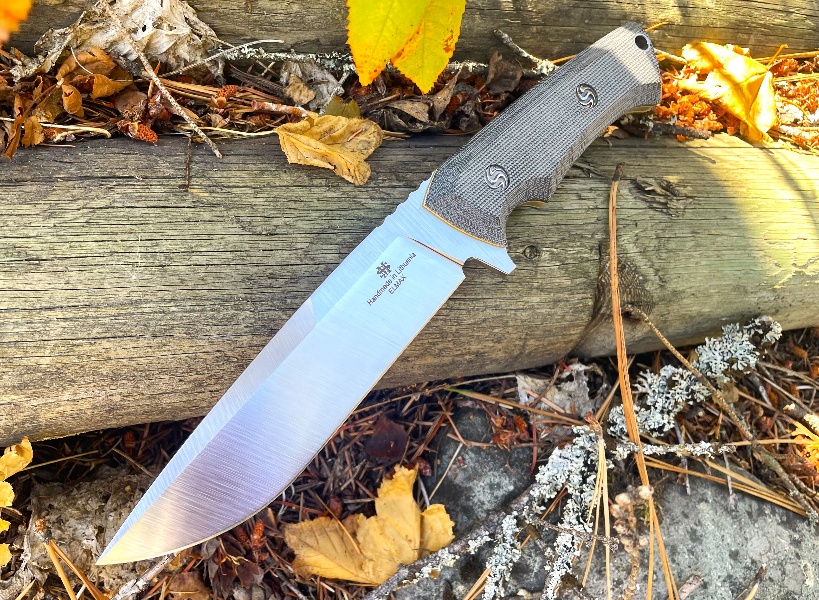 MS Knives Shark ELMAX Black Canvas Micarta Pre order in 14 days