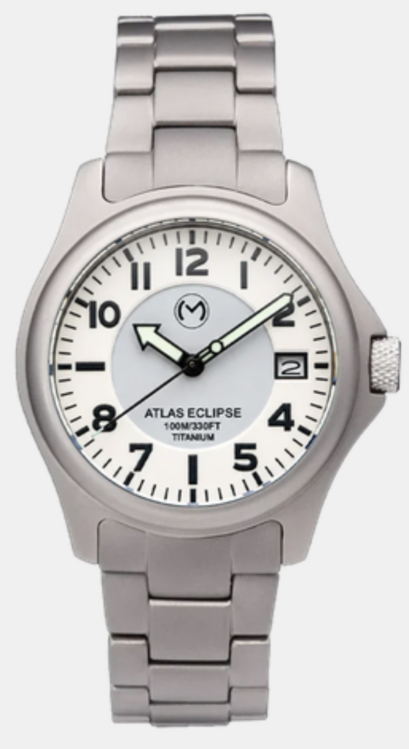 Momentum Atlas Eclipse Solar White Dial 38mm
