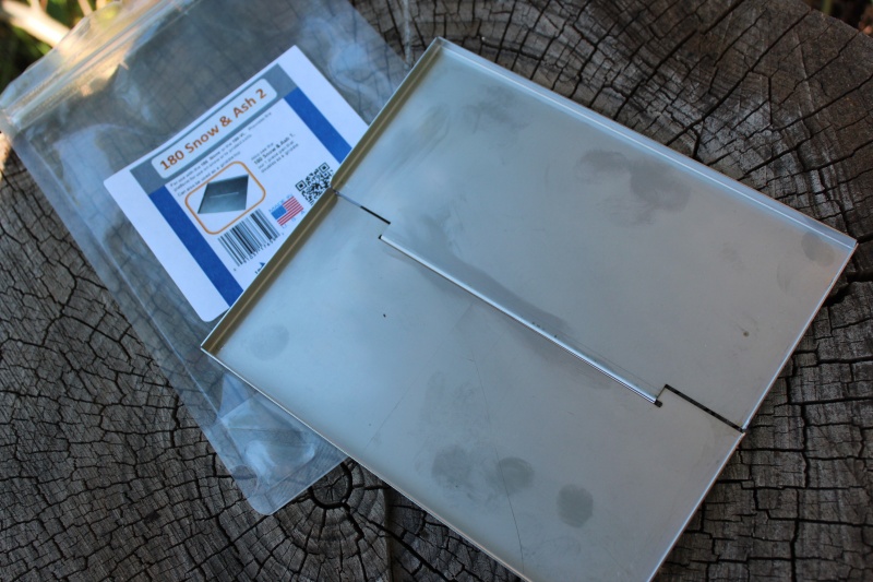 Folding Snow and Ash Tray for 180 Backpacking Stove photo