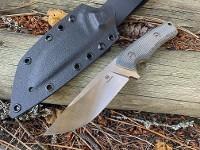 MS Knives Infinity Black Canvas Micarta Photo